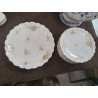 SERVICE A DESSERT LIMOGES FLEURI ANC
