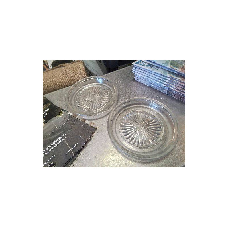 DUO DESSOUS DE BOUTEILLES VERRE ANC