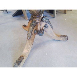 GUERIDON ANCIEN BELIERS BRONZE DECOR BRONZE