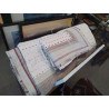 BOUTIS GRIS BORDEAUX + 2 TAIES COTON AUTREFOIS FRANCE