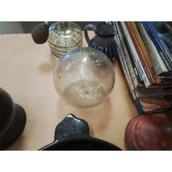 BOULE VERRE SOUFFLÉ ANC
