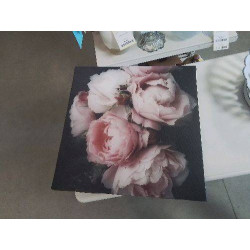 CADRE TOILE ROSES