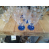 LOT 4 VERRES ANC PIED BLEU