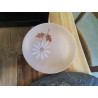 LOT 6 ASSIETTES À DESSERT ST AMAND DÉCOR FLEUR BLC