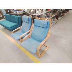 FAUTEUIL IKEA POANG TISSU...