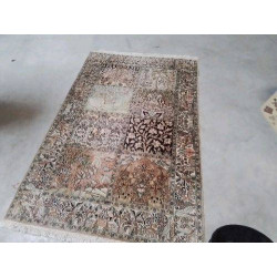 TAPIS LAINE ET SOIE CACHEMIRE