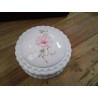 BONBONNIERE PORCELAINE ANGLAISE DECOR FLEUR