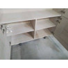 VITRINE MODERNE CHENE BLANCHI GRIS+ACC
