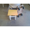TABOURET BLC JAUNE