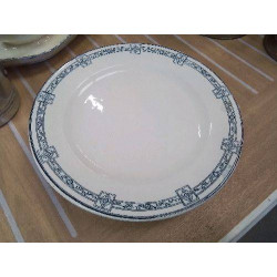 PLAT ANC A DESSERT DECOR VERT