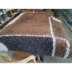 TAPIS MARRON GLACÉ BEIGE GRIS