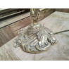 LAMPE BRONZE DORÉ 6 TÊTES FLEURS
