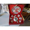 MINI SERVICE CHINOIS COFFRET TISSU ROUGE