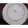 LOT DE 4 ASSIETTES PORCELAINE LIMOGES DÉCO OISEAU FLEURS 