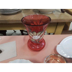 VASE VERRE ROUGE DÉCO...