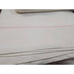 DRAP ANCIEN 2 PERS LISERET ROSE/JAUNE