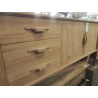 DN215**-MEUBLE TECK 3 PORTES 3 TIROIRS 220/45/HT 65CM
