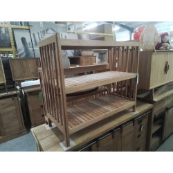 ETAGERE TECK 90/40/80 CM
