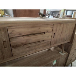 BUFFET TECK 2 PORTES 3 TIROIRS 150/45/HT 60 CM
