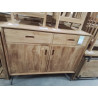 SEV01-MEUBLE TECK 2 PORTES 2 TIROIRS  100/45/HT 85 CM
