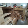 DN203-BUFFET TECK PORTES PERSIENNES 150/45/HT 70CM