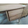 DN101-BUREAU TECK 2 TIROIRS 120/60/HT 75 CM