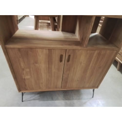 BS02-MEUBLE ETAGERE TECK 180/40/100 CM