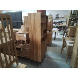 BS02-MEUBLE ETAGERE TECK 180/40/100 CM