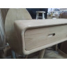 BUREAU CONSOLE TECK 2 TIROIRS
