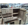 DN215-BUFFET TECK DECOR DAMIER 100/45/ HT 80 CM