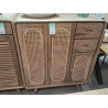 DN13-MEUBLE TECHK 3 PORTES 2 TIROIRS 100/45/HT 120 CM