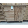 DN07-MEUBLE TECK A CHAUSSURES 2 TIROIRS/PORTE 90/45/HT 100 CM