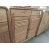 DN12-MEUBLE TECK  2 PORTES 2 TIROIRS 100/40/HT 120 CM
