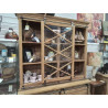 ME601-BUFFT VITRINE TECK  2 CORPS 2* 2 PORTES