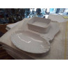 SERVITEUR À SARDINES PORCELAINE BLANC 