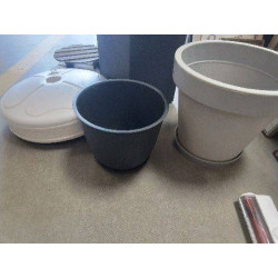 POT PVC GRIS PM+SOUCOUPE