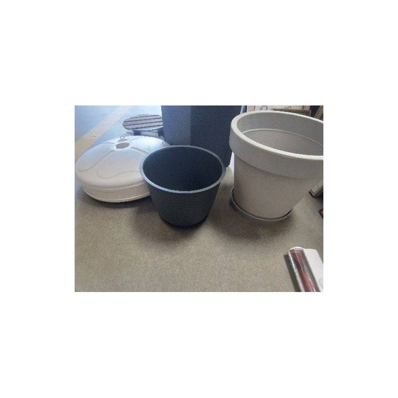 POT PVC GRIS PM+SOUCOUPE