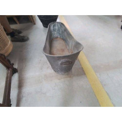 BAIGNOIRE ZINC FOND BOIS