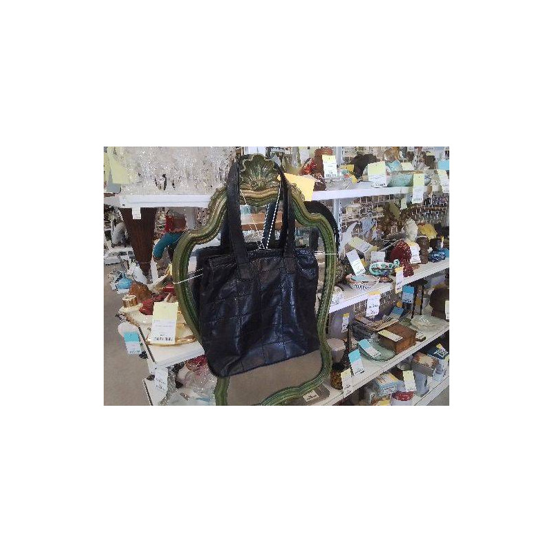 SAC CUIR NOIR 2 ANSES 