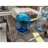 VASE VERRE SOUFFLÉ BLEU