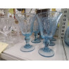 LOT 6 VERRES BLEU BIOT