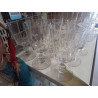 LOT 6 VERRES FACETTES CRISTAL ANCIEN