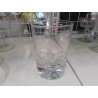 LOT 4 VERRES WHISKY CRISTAL BULLE