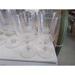 LOT 6 VERRES CRISTAL ANCIEN PM