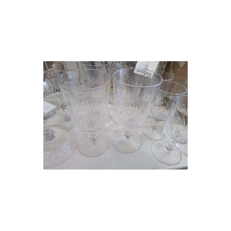 LOT 6 VERRES CRISTAL ANCIEN