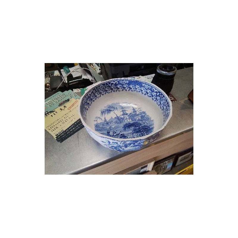 SALADIER BLC BLEU LOUIS LEBEUF JAPONISANT EN L’ETAT