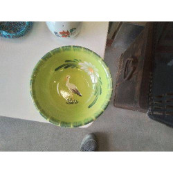 VIDE POCHE DÉCOR CIGOGNE VERT
