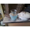 VASE TPM BLEU DORÉ 
