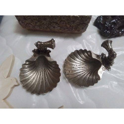 DUO APPLIQUE MÉTAL COQUILLES 