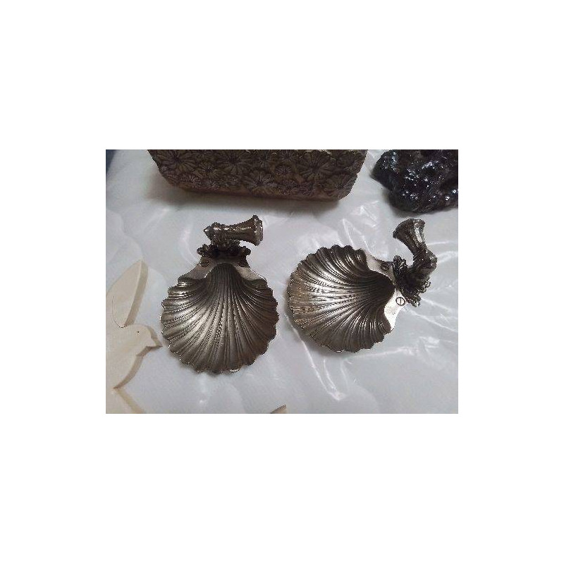 DUO APPLIQUE MÉTAL COQUILLES 